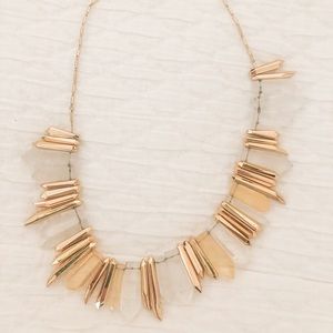 Retired Stella and Dot Gold & Stone Necklace